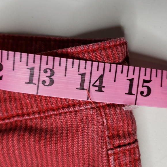 AG Adriano Goldschmied Stilt Roll-Up Cigarette Roll-up Pin Stripe Pants Size 27 - Picture 9 of 16